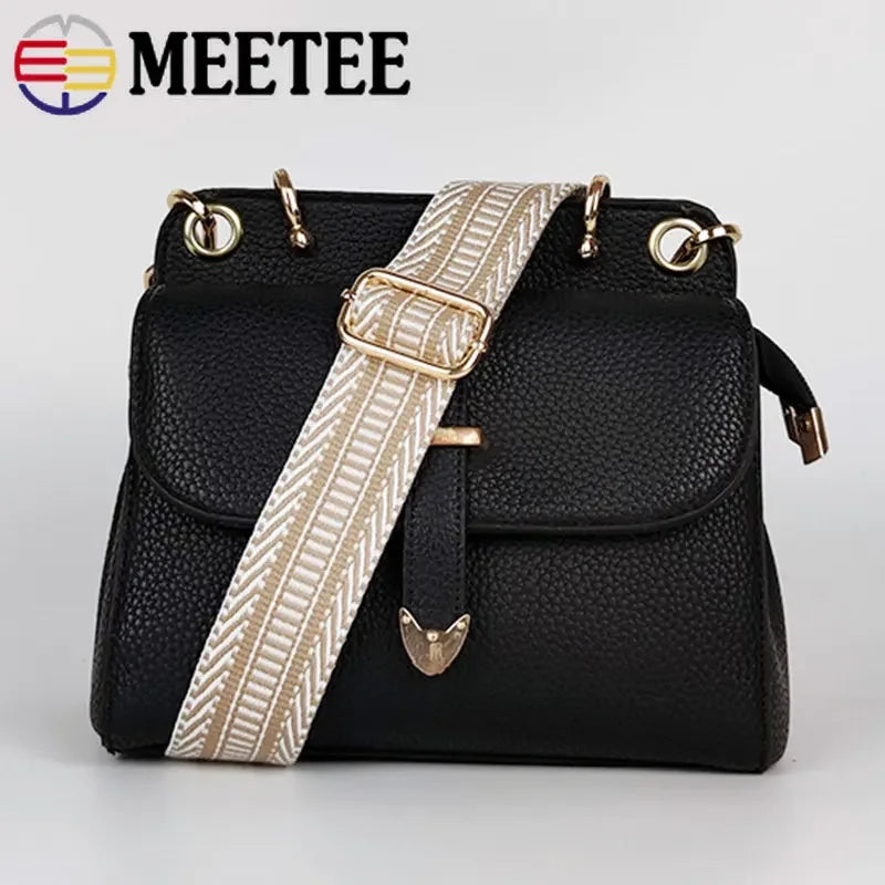5/100Meters 38mm Polyester Cotton Jacquard Webbing Tapes 2mm Thick Bag Strap Belt Lace Ribbons DIY Garment Textile Sewing Decoration