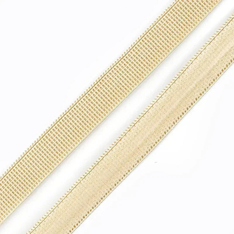 15/500M 10mm Non-slip Silicone Elastic Band Bra Stretch Ribbon Tape Underwear Strap Rubber Bands Belt DIY Sewing Accessories