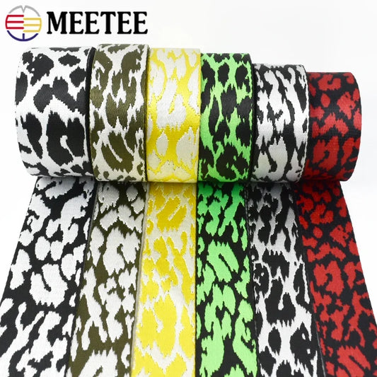 3/100M 38mm 3mm Thickened Jacquard Webbing Tape Strap For Bag Polyester Webbings Ribbon DIY Backpack Clothes Decorative Belt