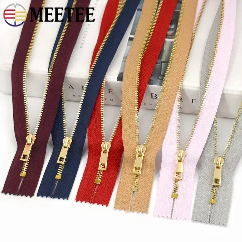 15/400Pcs 3# Metal Zippers 15/20/25/30cm Close-End Zipper Clothing Pocket Decoration Zips Closure Zip for Sewing Repair Kit