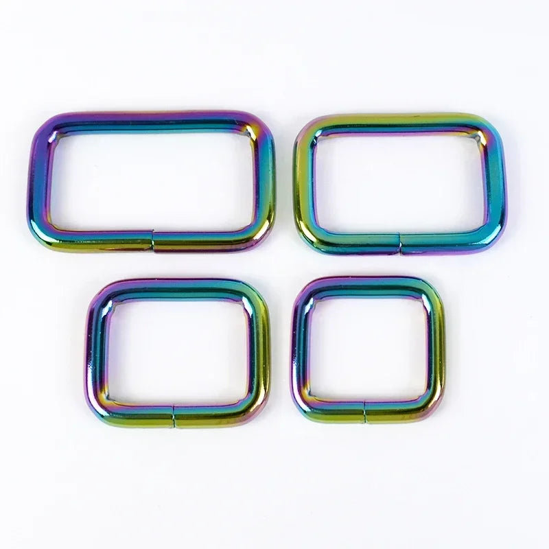 25/800Pcs Metal Bags Buckle 16-50mm Rectangle D Ring Webbing Belt Connect Hook Buckles Handbag Strap Clasp DIY Hardware Accessories