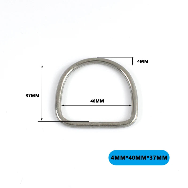 20/500Pcs 304 Stainless Steel Buckle 15-100mm Bag Strap O D Ring Hook Keychain Connector Loop Buckles Pet Collar Hardware Supply