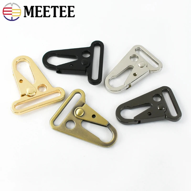 8/300Pcs Metal Strap Buckles Trigger Snap Hook 20-38mm Keychain Webbing Chain Clasp Dog Collar Clips Carabiner Leather Hardware