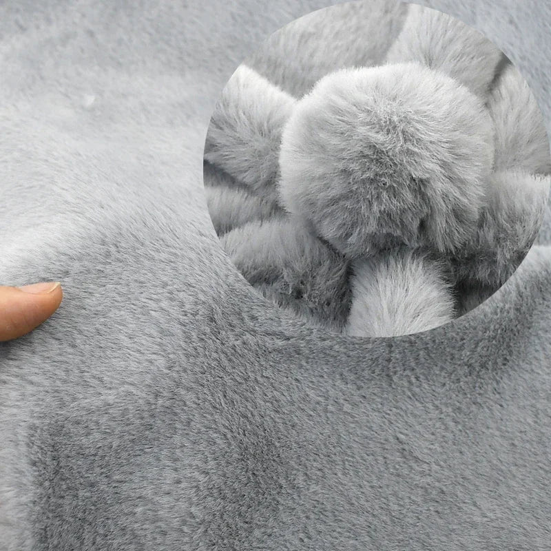 100/2500*50cm Faux Fur Fabric 8mm Pile Soft Plush Fabrics for Toys Sofa Home Decoration Cotton Dolls DIY Clothes Sewing Handmade