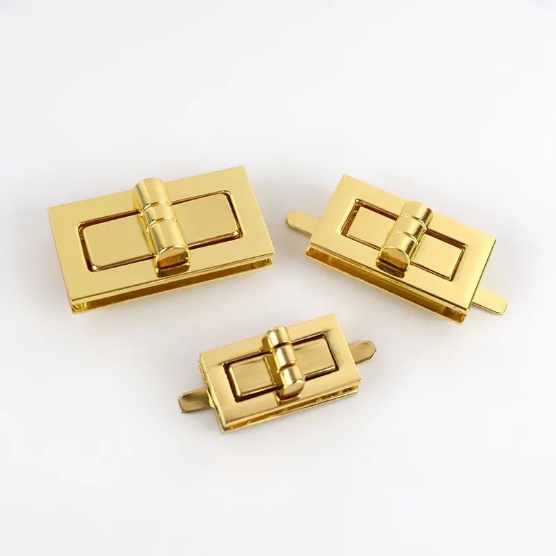 5/160Sets Metal Twist Turn Lock Snap Clasps Purse for Bag Part Accessories DIY Handmade Closure Hasp Hardware Buckle with Screw