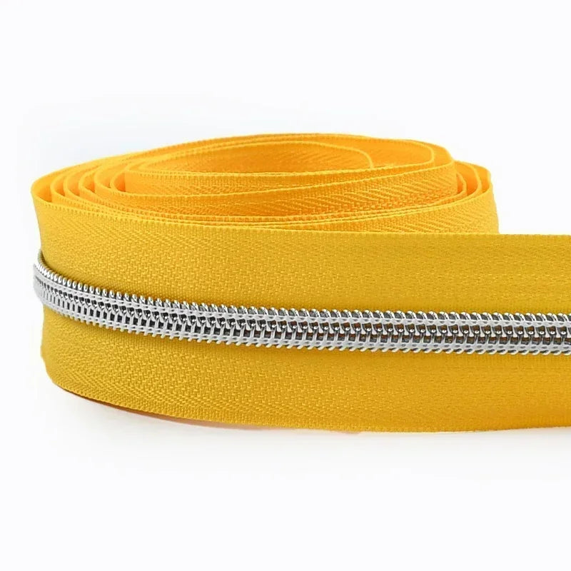 8/300Meters 5# Nylon Zippers Colorful Tooth Coil Zipper for Garment Bags Zip Tape Repair Kit DIY Clothes Tailor Sewing Accessory