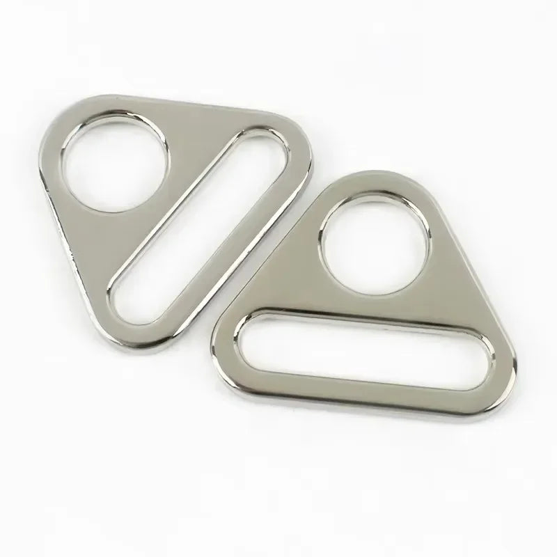 20/50/100Pcs 25mm Zinc Alloy Anti-Slip Triangle Buckles Strap Rings for Bikini Bras Handbags Garment Sewing Hardware Connection Craft