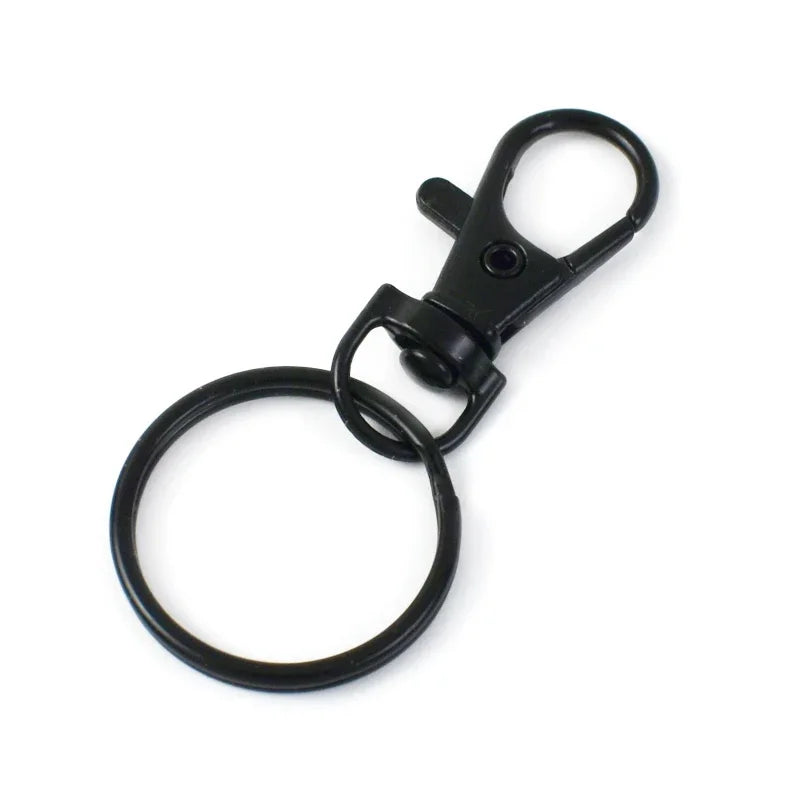 25/800Pcs Meetee Metal Buckle Swivel Lobster Clasp Snap Hook Trigger Clips Buckles for Keychain O Ring Bag Hardware Accessories