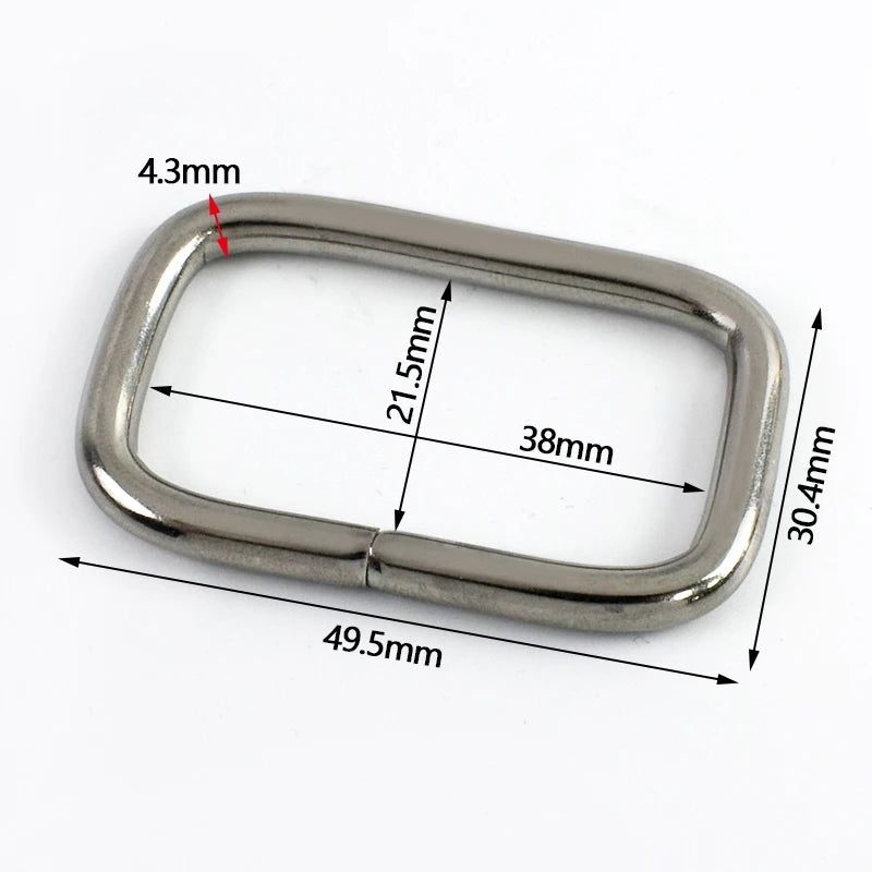15/500Pcs 304# Stainless Steel O D Ring Bag Strap Buckle 20/25/32/38mm Dog Coller Webbing Connect Rings Hook DIY Accessories