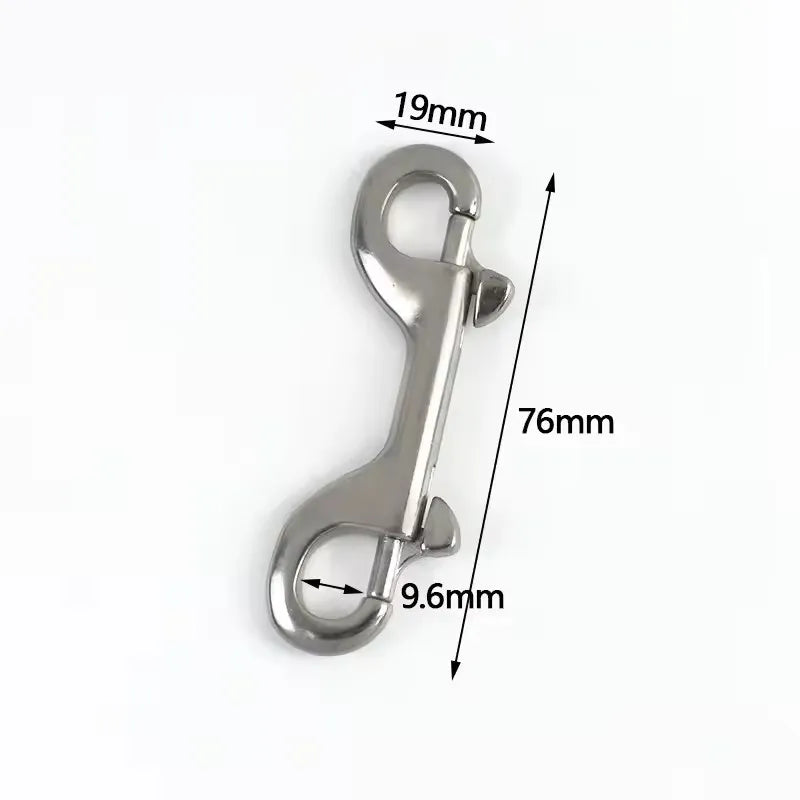 2/60Pcs Doubler Ring Snap Hook Buckle Bag Strap Carabiner Connector Hooks Dog Collar Trigger Clip Hanger Lobster Clasp Accessories