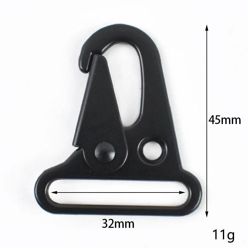 25/800Pcs Metal Buckle Carabiner Clip Webbing Backpack Strap Trigger Snap Hook Belt Outdoor Keychain Hanging Climbing Tool
