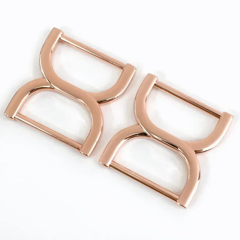8/300Pcs Meetee 25mm Square Bag Buckles Shoes Garment Belt Buckle Clasp Handbag Strap Adjuster Snap Hooks DIY Accessories
