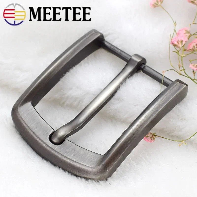 3/100Pcs 40mm Men's Belt Buckle Metal Pin Buckles Waistband Head Leather Craft DIY Accessories Fit 37-39mm Belts Parts
