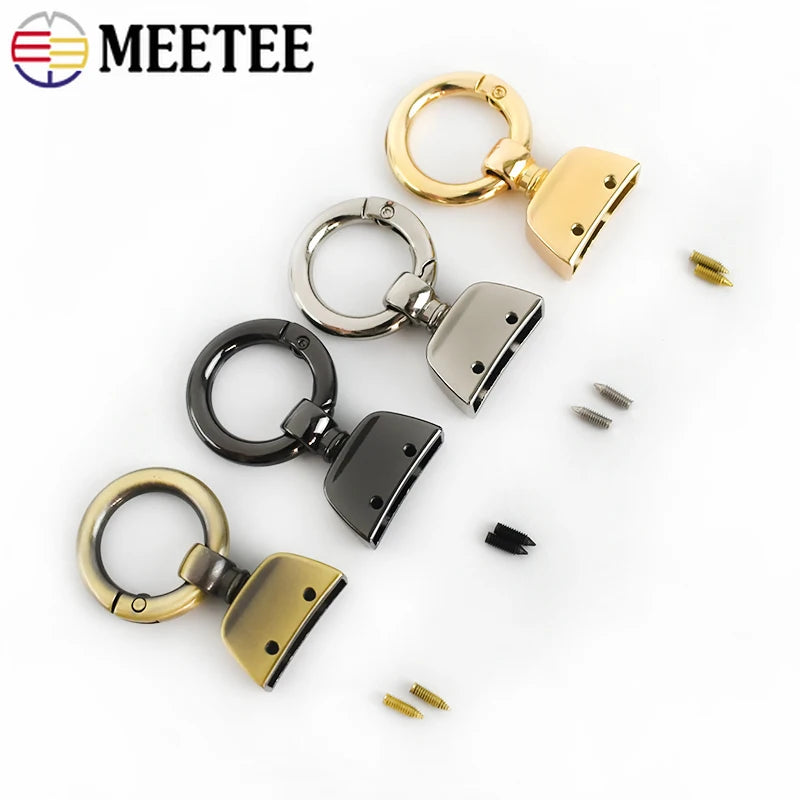 5/150Pcs 20/25mm Metal Ring Buckles Spring Clip Clasp Keychain Decorative Connection Hook Buckle DIY Handbag Hardware Accessories