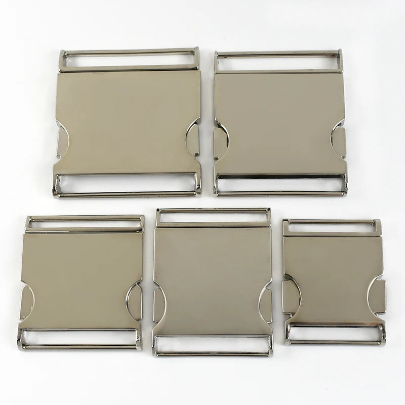 3/100Pcs Meetee Metal Buckles 25-50mm Quick Side Release Buckle Dog Collar Web Belt Clip DIYLeathercraft Garment Bags Accessories
