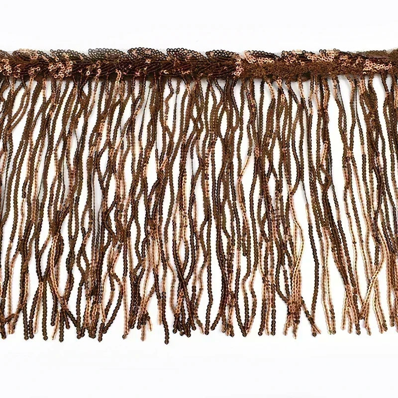 5/100Yards 20cm Sequin Tassels Fringe Glitter Dress Lace Trim Garment Ribbon Curtain Fabric Decorative DIY Sewing Accessories