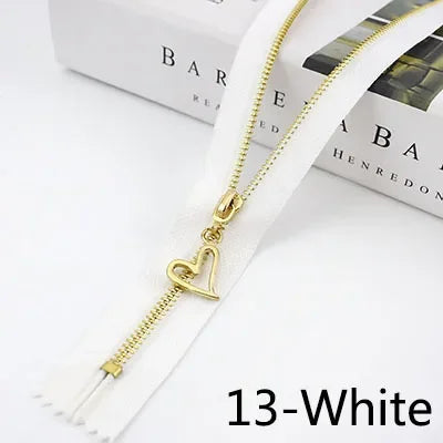 Meetee 20pcs 15-30cm 3# Metal Zipper Closed End Black White Zippers DIY Bag Purse Wallet Shoes Garment Zip Sewing Accessory