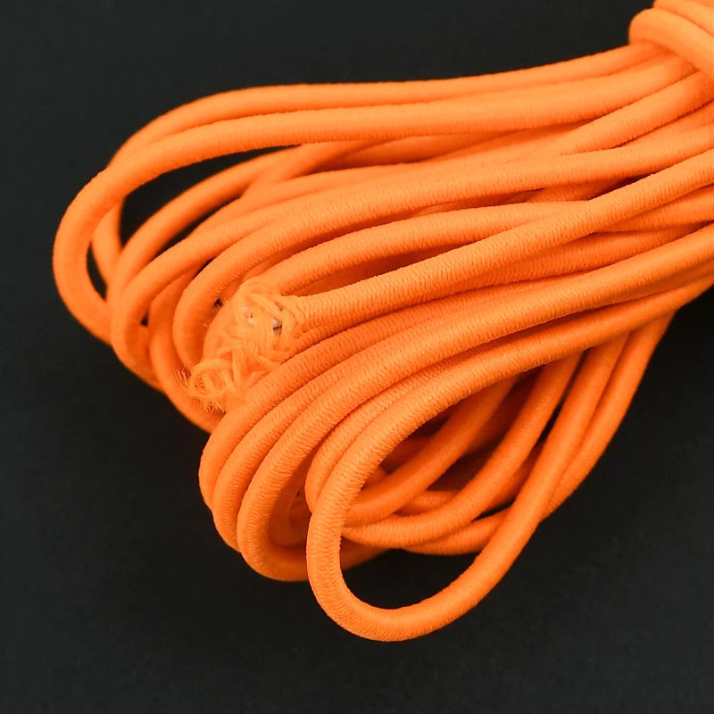 50/100Meters Color 2.5mm Round Elastic Ropes high elasticity rope HairBand Clothes Pants Rubber Band DIY Sewing Accessories