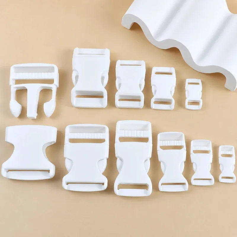 30/1000Pcs 10-38mm Plastic Release Buckles Backpack Strap Side Adjust Clip Clasp Webbing Belt Buckle Dog Collar Adjust Snap Hook