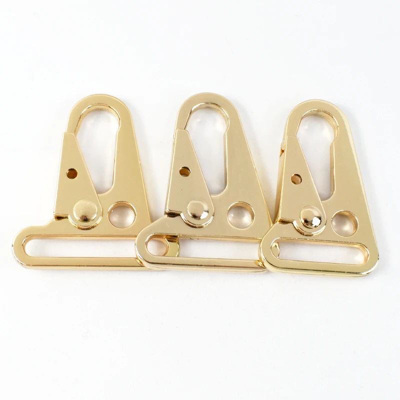 8/300Pcs Metal Strap Buckles Trigger Snap Hook 20-38mm Keychain Webbing Chain Clasp Dog Collar Clips Carabiner Leather Hardware