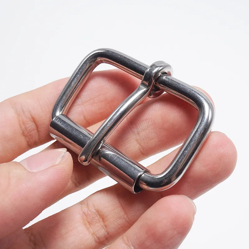 2/70Pcs Stainless Steel Roller Buckles Belts Hardware Pin Buckle for Webbing Strap Adjustment Shoe Clasp