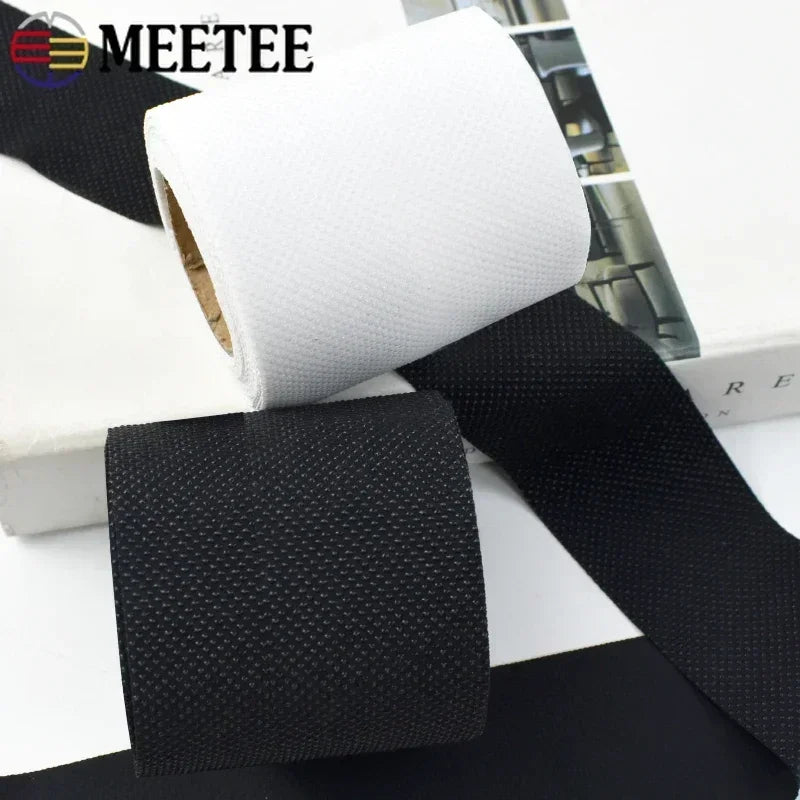 3/90Meters Meetee 50mm Elastic Band Non-slip Silicone Stretch Bands Rubber Webbing Belt DIY Sewing Garment Clothes Accessories