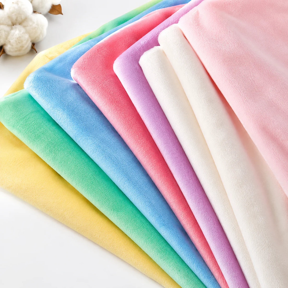 90/2250x165cm Short Plush Fabric Soft Toy Doll Clothes Cloth 0.7mm Velvet Fabrics Sofa Cover Garment Sewing DIY Accessories