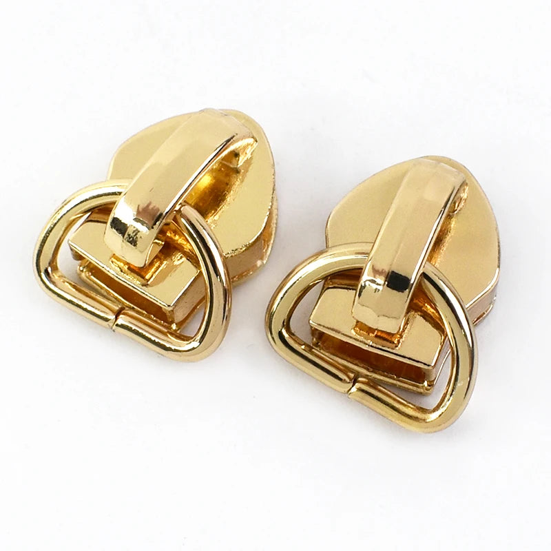 3/1000Pcs D Ring 5# Zipper Sliders for Sewing Metal Nylon Zippers DIY Zip Head Bag Pocket Repair Kits Replacement Tailor Tools