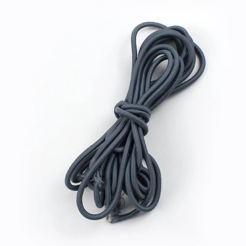 5mm Round Elastic Rope 10/300Meters Color Rubber Bands HairBand Elasticity Band Belt Drawstring Bungee Cord Sewing Supplies