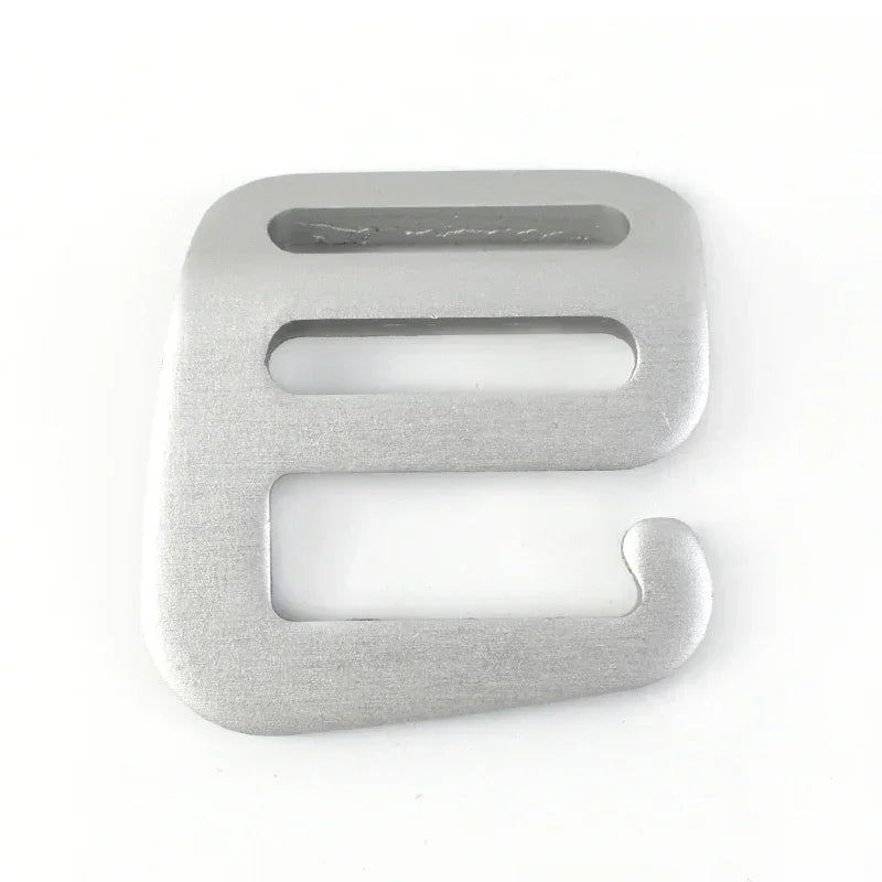 15/400Pcs 20/25mm Aluminum Metal G Hook Buckles for Bag Strap Tri-Glide Clasp Backpack Belt Adjust Buckle DIY Hardware Accessory