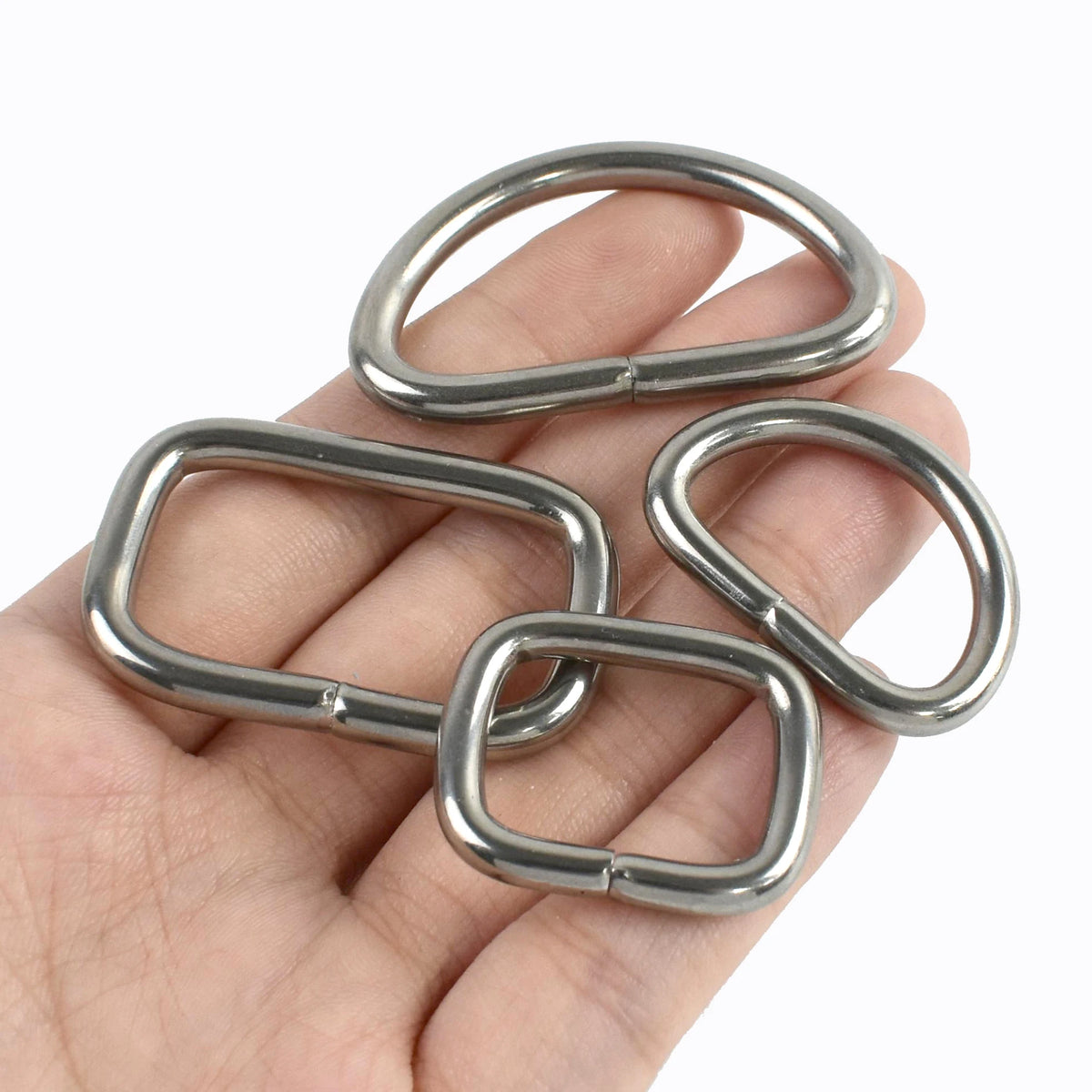15/500Pcs 304# Stainless Steel O D Ring Bag Strap Buckle 20/25/32/38mm Dog Coller Webbing Connect Rings Hook DIY Accessories