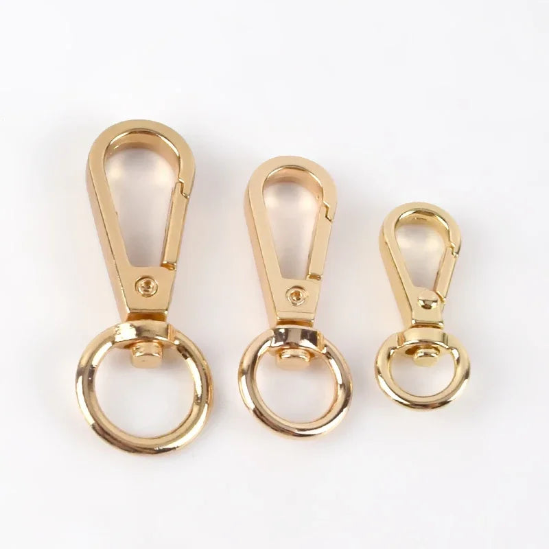 Meetee 20/600Pcs ID8-13mm Metal Bag Buckles Lobster Swivel Trigger Clips Snap Hook Handbag Hanger KeyChain DIY Sewing Accessories