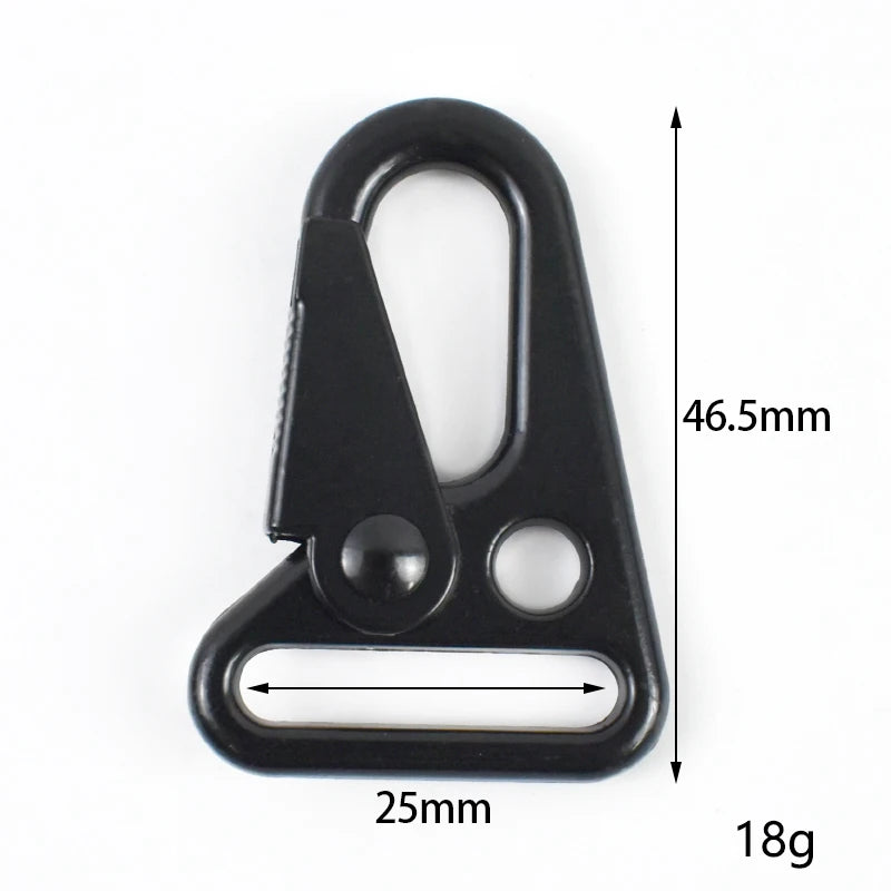 25/800Pcs Metal Buckle Carabiner Clip Webbing Backpack Strap Trigger Snap Hook Belt Outdoor Keychain Hanging Climbing Tool