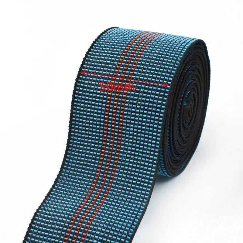 5/100M Elastic Latex Tape Rubber Bands for Furniture Sofa Strap Repair DIY Upholstery Modification Elasticity Belt Chair Material