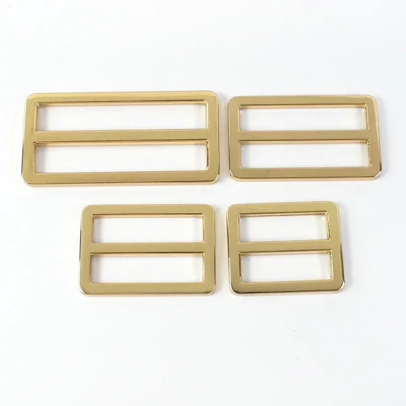 15/500Pcs 25/32/38/50mm Metal Tri Glide Slider Buckles Webbing Straps Adjuster Ring Buckle for Bag Strap DIY Hardware Accessories