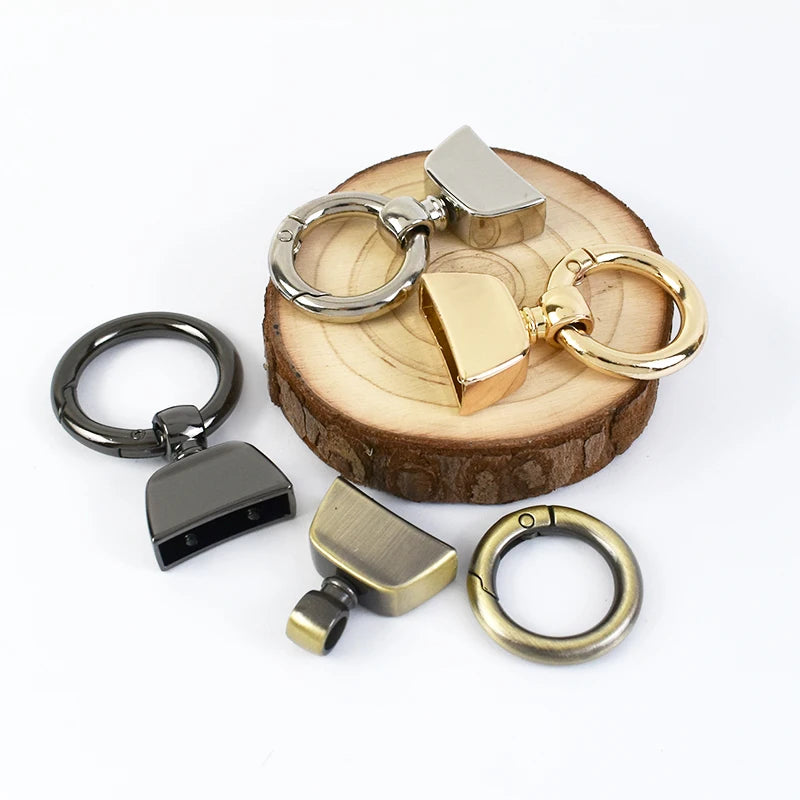 5/150Pcs 20/25mm Metal Ring Buckles Spring Clip Clasp Keychain Decorative Connection Hook Buckle DIY Handbag Hardware Accessories