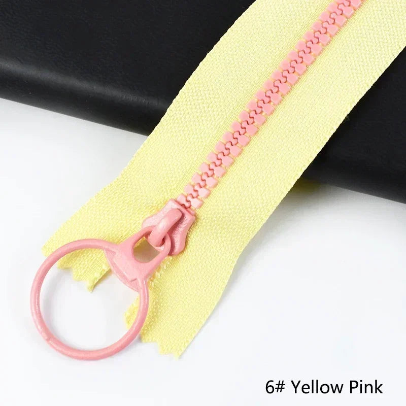 20/400Pcs 15-40cm 3# Resin Zippers Ring Zip Slider ClosedEnd Zipper for Bags Wallet Purse Decor Zips Repair Clothes Sewing Accessory