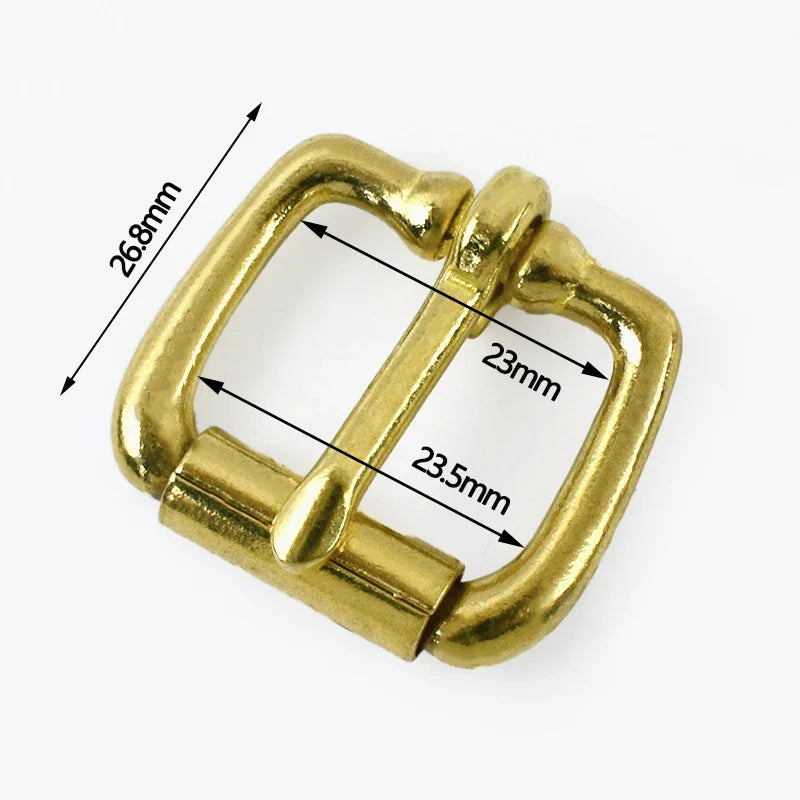 15/500Pcs 16-50mm Stainless Steel/Brass Roller Buckle Heel Bar Pin Buckles Leather Belt Adjust Clasp Bag Strap Hardware Replacement