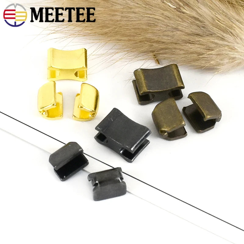 30/500Sets Metal Zipper Stopper Jacket Bag Zip Non-slip Tail Stop 3#5#8#10#  U Code End Lock Insert Pin Retainer Zips Repair Kits