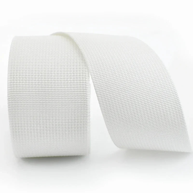 8/200Meters 20-50mm Thick 1mm Nylon Webbing Tape Trimming Safety Belt Knapsack Strap Ribbon DIY Bag Webbings Sew Band Accessory