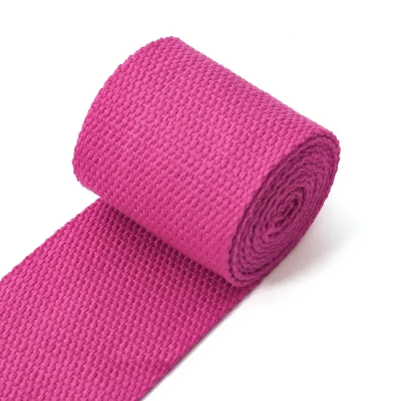 3/100Meters 50mm Thick 2mm Canvas Polyester Cotton Webbing Label Ribbon Bags Backpack Belt Strap Bias Binding Tape DIY Sewing Craft