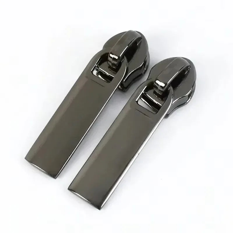 20/600Pcs Meetee Zipper Slider for 5# Nylon Zippers Tapes Backpack Jacket Zip Puller Head Repair Kit DIY Sewing Accessories