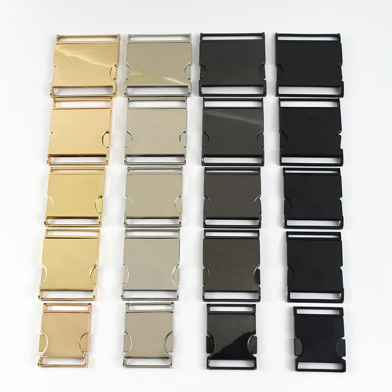 3/100Pcs Meetee Metal Buckles 25-50mm Quick Side Release Buckle Dog Collar Web Belt Clip DIYLeathercraft Garment Bags Accessories