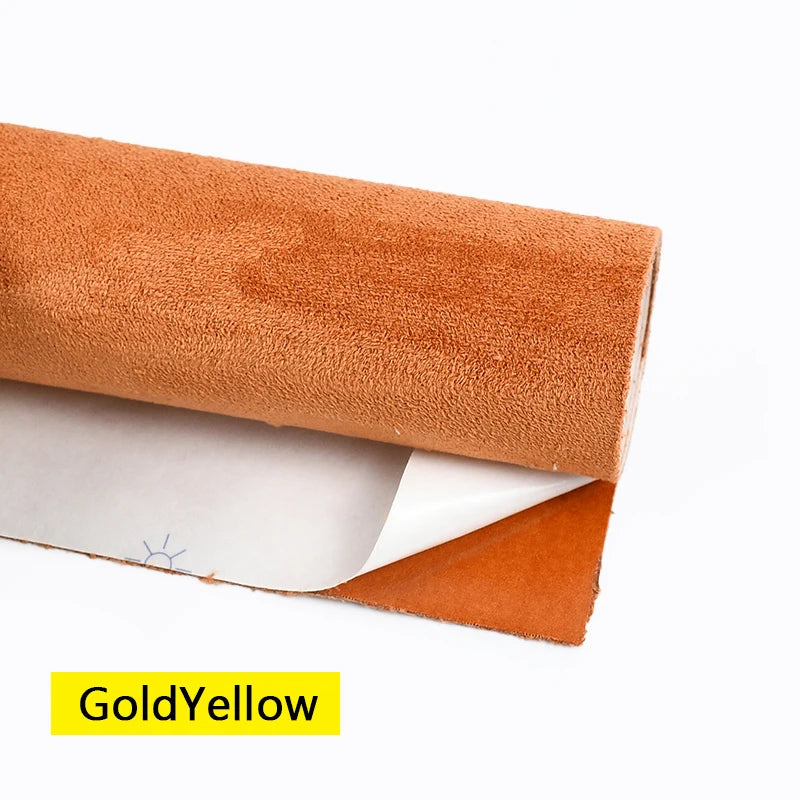 50/100*143cm Suede Self-adhesive Fabric Car Interior Trim Velvet Fabrics Synthetic Leather Cloth DIY Accessories