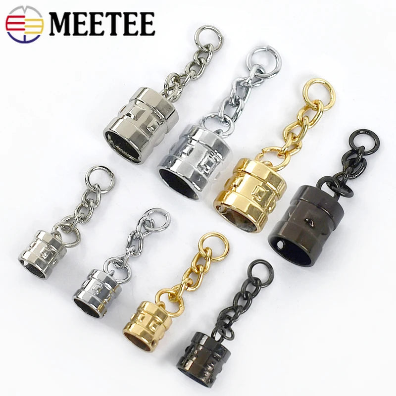 20/600pcs 9/14mm Metal Jewelry Chain Tassels Screws Sopper Buckle Pendants Bell Hook Clasp DIY Bag Cord Cap Clasps Connector Buckles