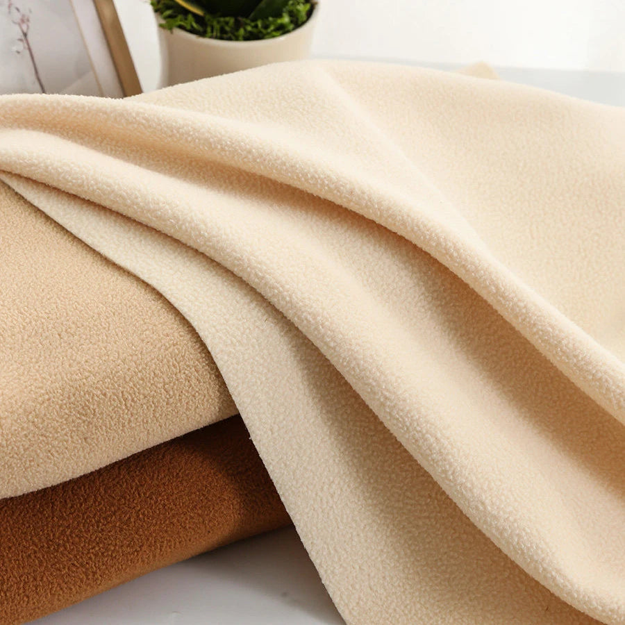 90/2250cm*155cm Thickened Fleece Fabric Single Sided Short Plush for Outerwear Jackets Doll Fluff Lining Hoodie Handmade DIY Fabrics