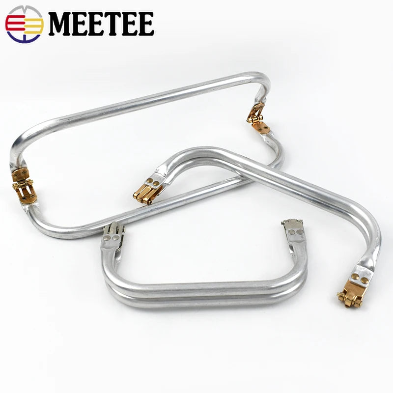 3/100Pcs Metal Kiss Clasp Purse Frame Aluminium Tube Bag Handle Wallet Frames Buckle DIY Clutch Handbag Parts Hardware Accessories
