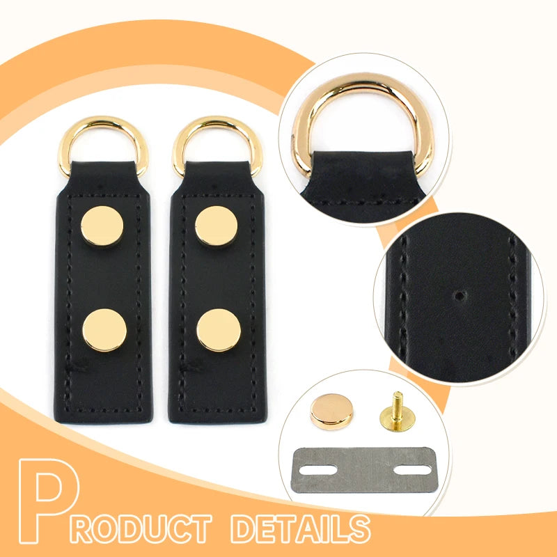 5/150Sets 2.5*9cm Handmade PU Leather Bag Clip Clasp with Screw Backpack Purse Metal D Buckles DIY Replacement Bags Accessories