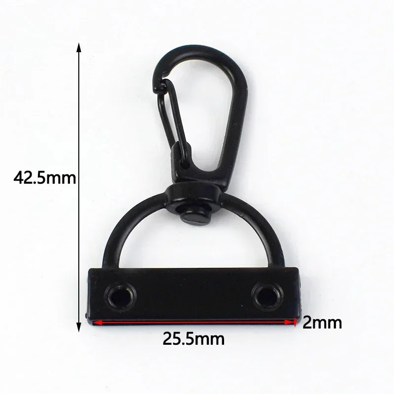 30/1000Pcs Metal Buckle 15-38mm Black Trigger Snap Hook Handbag Strap Tail Screw Carabiner Clip Clasp Lobster Clasps Repair Kits