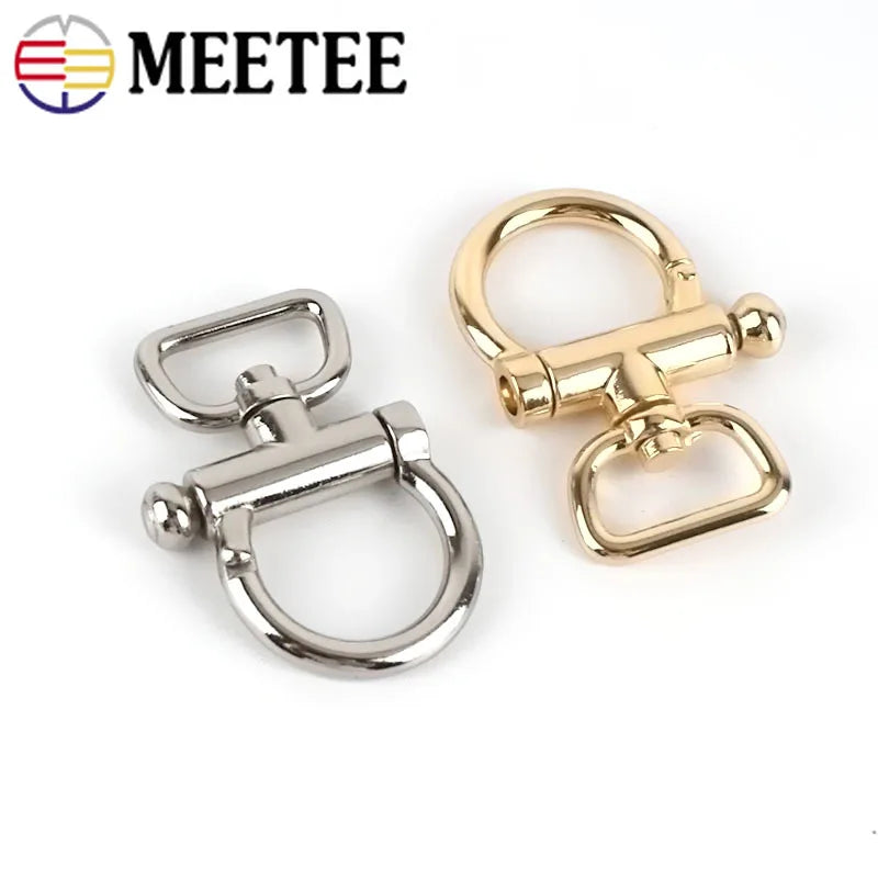 3/110pcs 20/25mm Metal Buckle Bag Strap Connector Swivel Clasp Webbing Keychain Handbag Belt Hanger Hook DIY Hardware Accessories